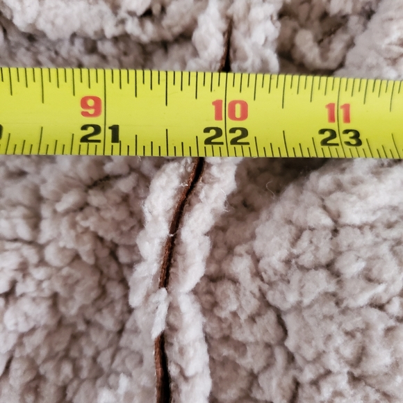 Venus Faux Leather and Fleece Lined Wrap Jacket - Picture 9 of 13